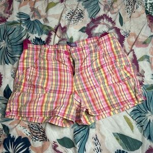 Y2K faded glory Plaid Women's Shorts size 6